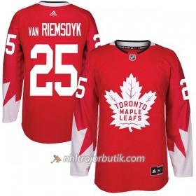 Män Ishockey Toronto Maple Leafs Tröja James Van Riemsdyk 25 Adidas 2017-2018 Röd Alternate Authentic